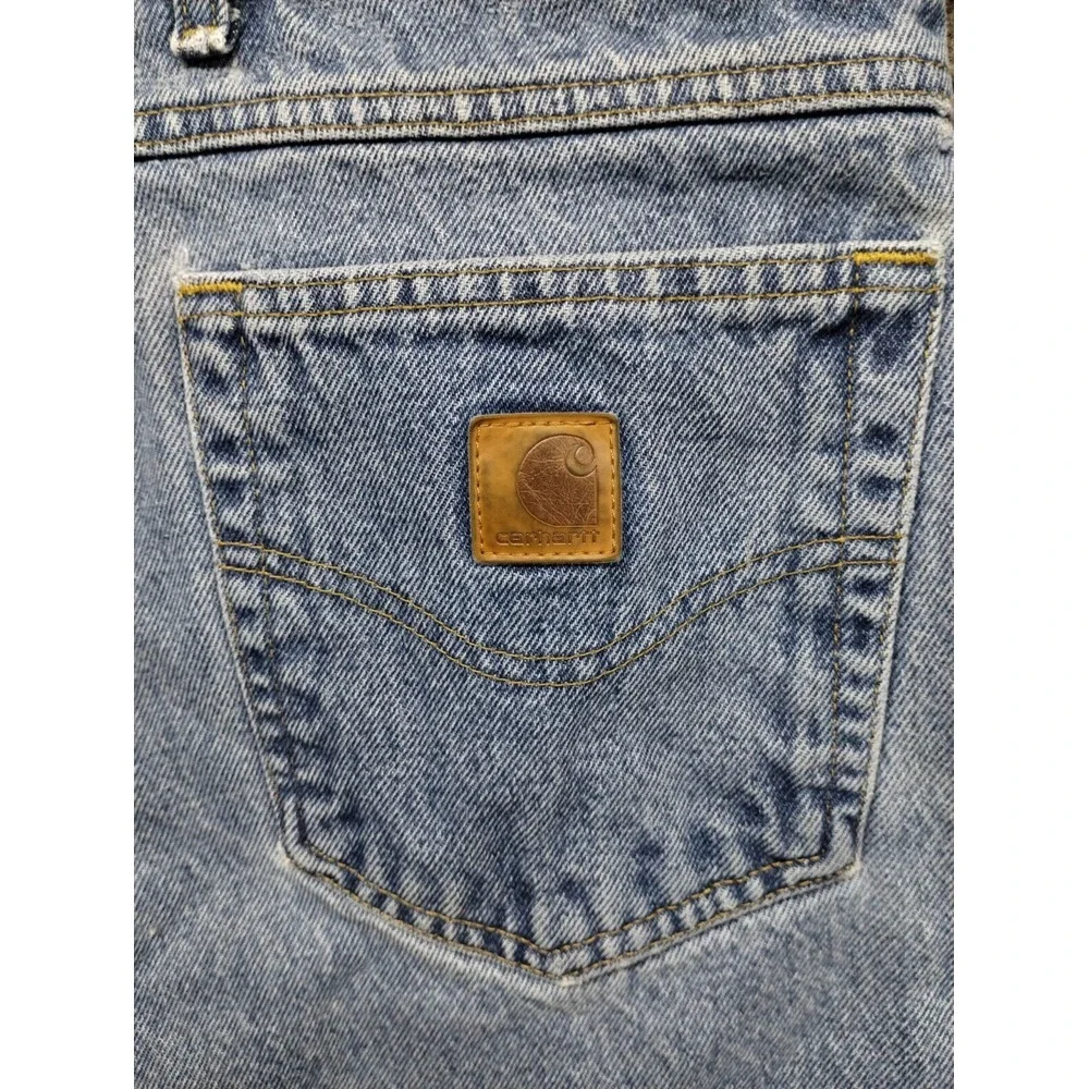 Carhartt Jeans Men 48x32 Blue Relaxed Fit‎ B17 DST Casual Workwear Denim Pants